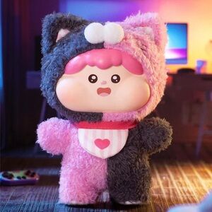 New Fluffy Meatball Plush Series Confirmed Pink Cat